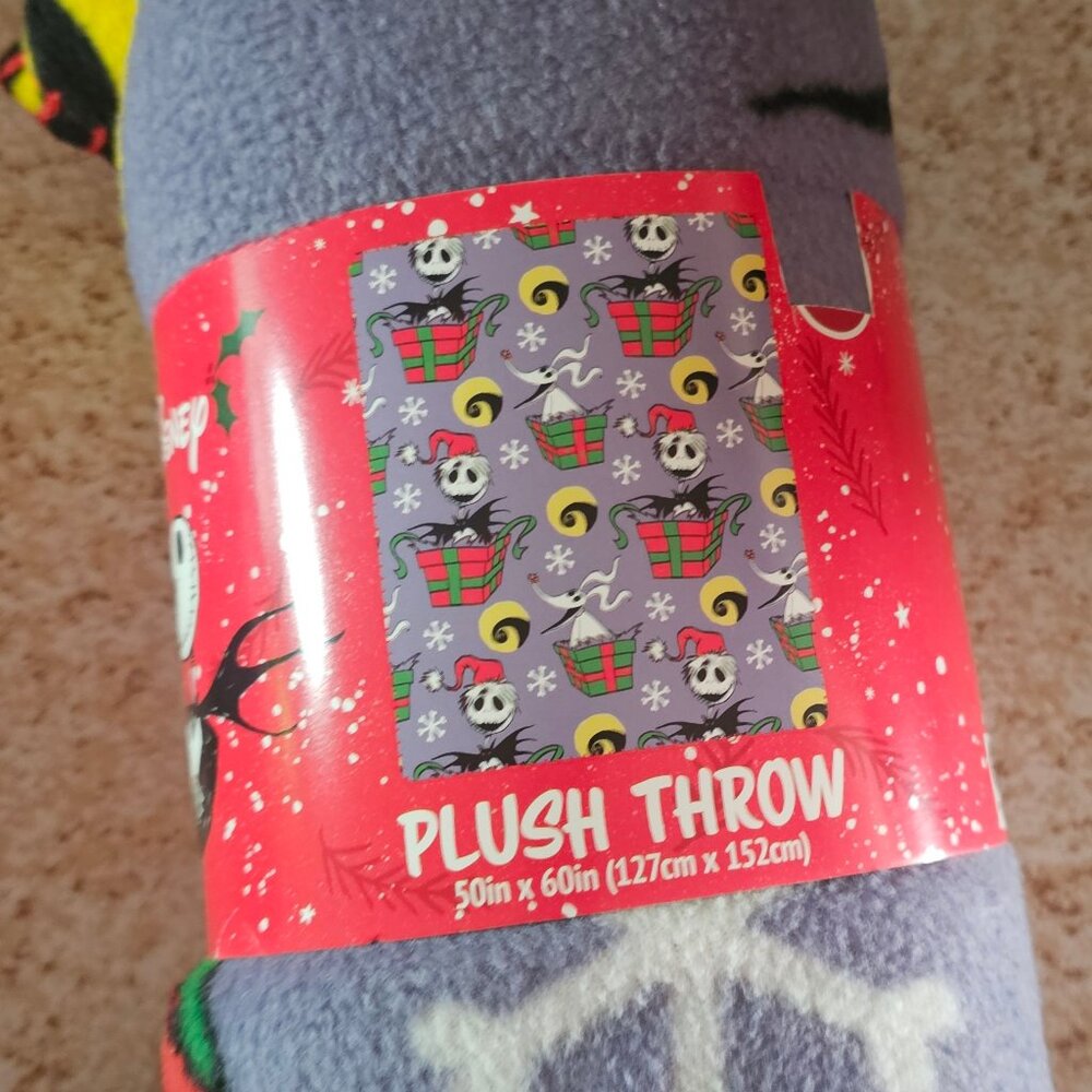 Disney Nightmare Before Christmas Throw Blanket 2025 Holiday 50" X 60"
